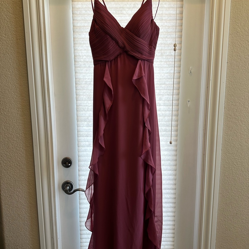 Elegant Mauve Evening Dress